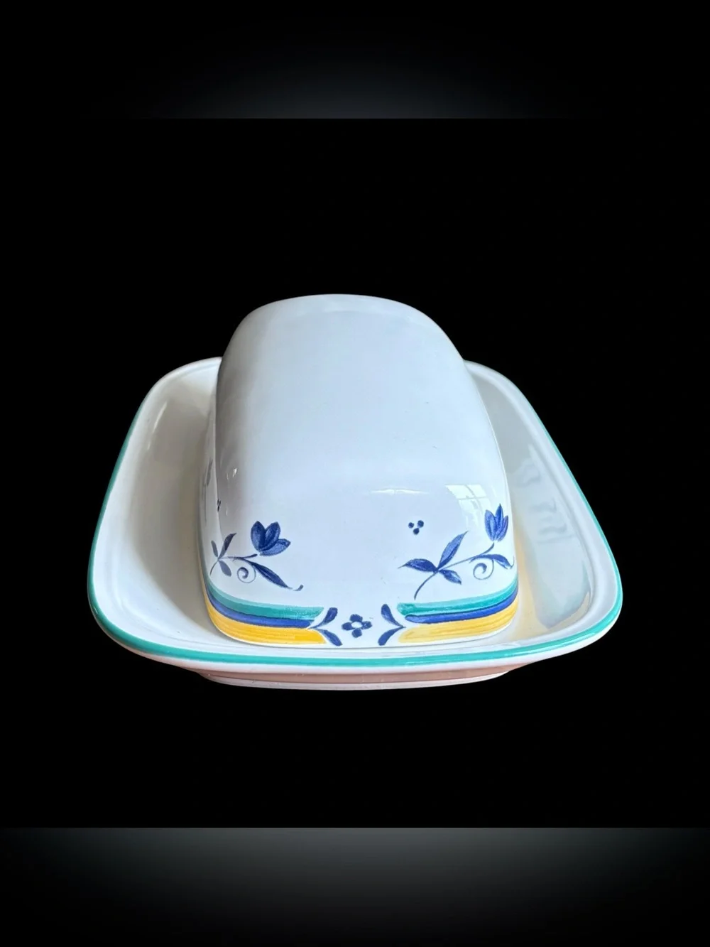 Vintage Studio Nova Skylight Ceramic Covered Butter Dish